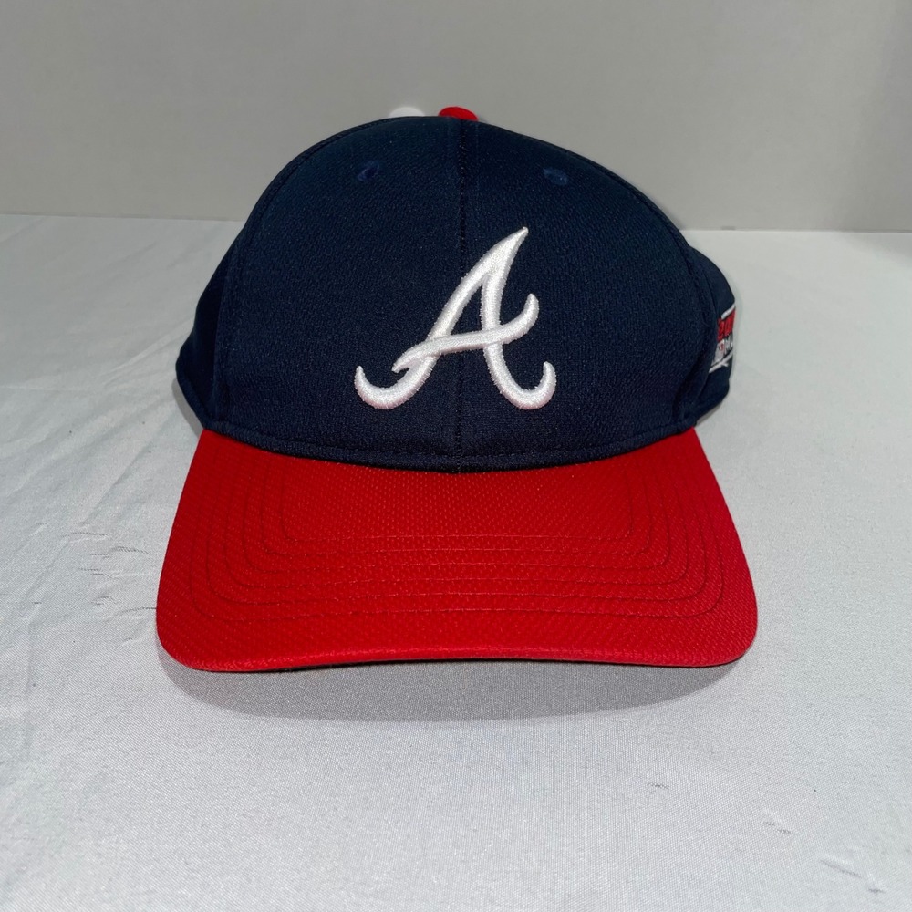 Atlanta Braves MLB Baseball‎ Hat OC Sports Navy Red Adjustable OSFM Cap